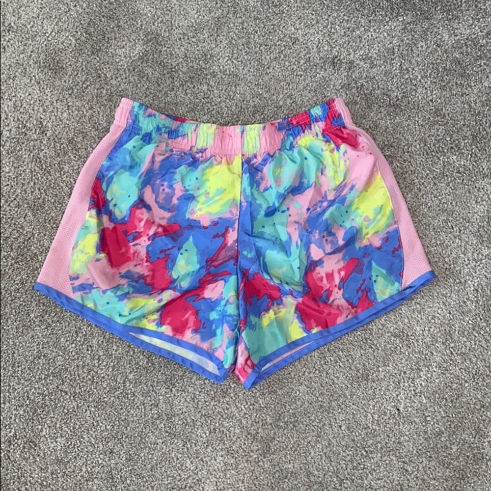 Neon Tie Dye Athletic Shorts